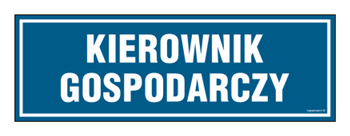 PA109 Kierownik gospodarczy