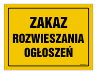 OA096 Zakaz rozwieszania ogłoszeń