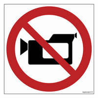 GB016 Zakaz filmowania - arkusz 12 naklejek