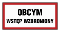 PA530 Obcym wstęp wzbroniony - arkusz 6 naklejek