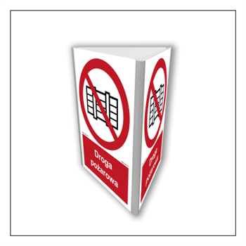 BB801 Nie zastawiać - droga pożarowa (3D dościenny)