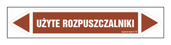 JF463 UŻYTE ROZPUSZCZALNIKI - arkusz 2 naklejek