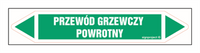 JF365 PRZEWÓD GRZEWCZY POWROTNY - arkusz 5 naklejek