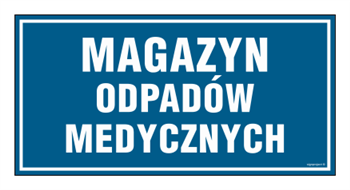 PA522 Magazyn odpadów medycznych - arkusz 6 naklejek