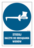 GL036 Stosuj haczyk do odciągania wiórów - arkusz 9 naklejek