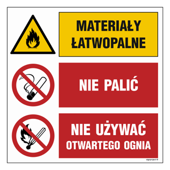 GO001 Materiały łatwopalne