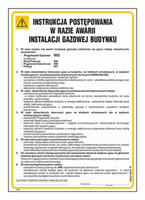 IAF20 Instrukcja BHP postępowania w razie awarii instalacji gazowej budynku