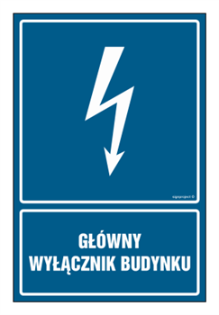 HG013 Główny wyłącznik budynku - arkusz 9 naklejek