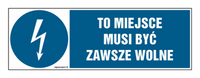 HF013 To miejsce musi być zawsze wolne