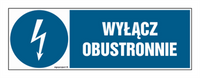 HF004 Wyłącz obustronnie - arkusz 8 naklejek - arkusz 8 naklejek