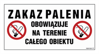 NC129 Zakaz palenia obowiązuje na terenie całego obiektu