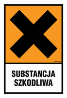 LB002 Substancja szkodliwa - arkusz 9 naklejek