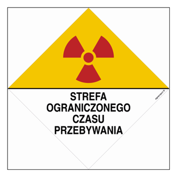 KA008 Znak ostrzegawczy do oznakowania strefy ograniczonego czasu przebywania