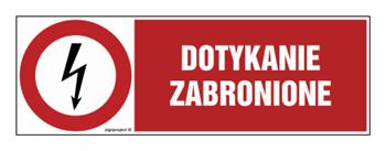 HD008 Nie dotykać