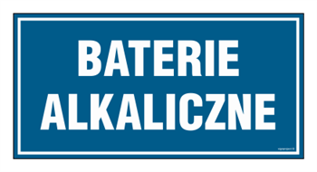 PA505 Baterie alkaliczne - arkusz 6 naklejek