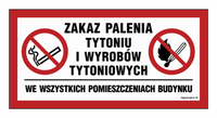 NC140 Zakaz palenia tytoniu i wyrobów tytoniowych we wszystkich pomieszczeniach budynku