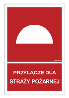 BB023 Przyłącze dla straży pożarnej - arkusz 9 naklejek