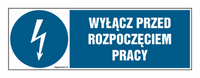 HF002 Wyłącz przed rozpoczęciem pracy