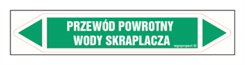 JF374 PRZEWÓD POWROTNY WODY SKRAPLACZA - arkusz 5 naklejek