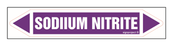 JF422 SODIIUM NITRITE - arkusz 5 naklejek
