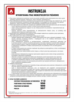 DB009 Instrukcja wykonywania prac niebezpiecznych pożarowo