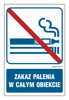 RB037 Zakaz palenia w całym obiekcie