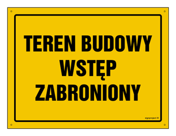 OA037 Teren budowy - wstęp zabroniony