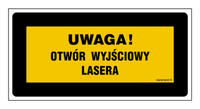 KB004 Uwaga! Promieniowanie laserowe przy otwarciu