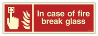 FE130 In case of fire break glass