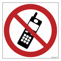 GB017 Zakaz używania telefonów komórkowych