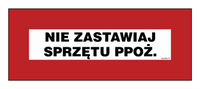 BC115 Nie zastawiaj sprzętu przeciwpożarowego