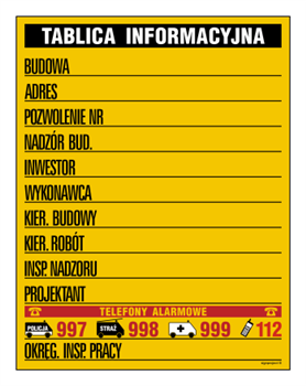 OA088 Building information board (colour)