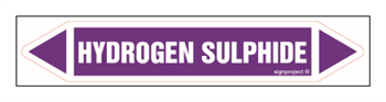 JF226 HYDROGEN SULPHIDE - sheet of 5 stickers
