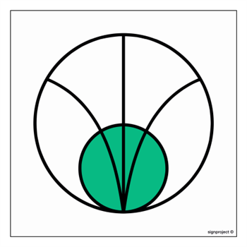 KC002 Safe area - sheet of 12 stickers