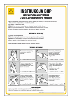 IAG60 Health and safety instructions for the hygienic use of the toilet for plant employees