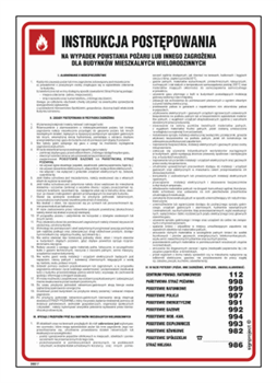 DB017 Instructions for dealing with emergencies fire or other threat to residential buildings knows