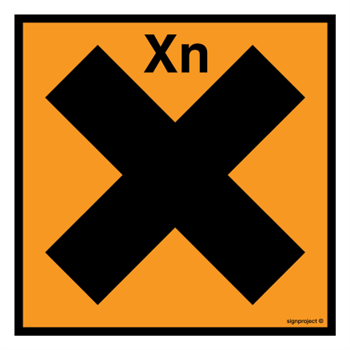 LA001 Harmful - sheet of 48 stickers