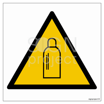 GE024 Attention! Cylinders - sheet of 12 stickers