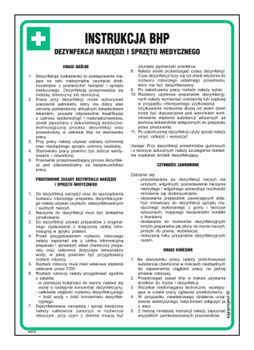 DD018 Health and safety instructions for disinfection of medical tools and equipment