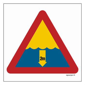 OE003 Dangerous depth 2m