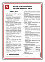 DB034 Fire safety instruction for liquid fuel storage