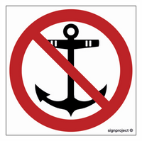 NC030 No anchorage - sheet of 12 stickers