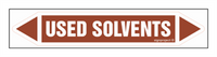 JF462 USED SOLVENTS - sheet of 5 stickers