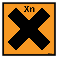 LA001 Harmful - sheet of 48 stickers