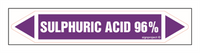 JF443 SULFURIC ACID 96% - sheet of 5 stickers