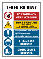 OI007 Construction Site, No Unauthorized Entry, Construction Work, If you are entering a construction site with