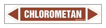 JF073 CHLOROMETHANE - sheet of 5 stickers