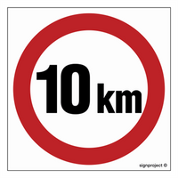 SA006 Speed limit 10km