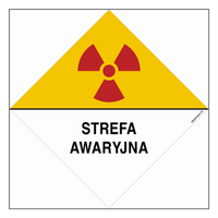 KA009 Warning sign for marking an emergency zone