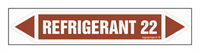 JF393 REFRIGERANT 22 - sheet of 5 stickers